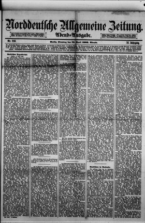 Norddeutsche allgemeine Zeitung vom 18.04.1882