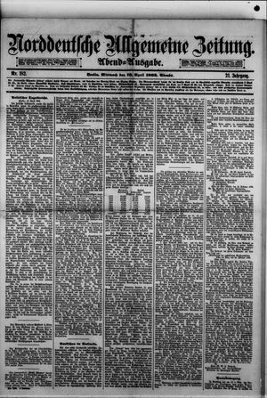Norddeutsche allgemeine Zeitung vom 19.04.1882