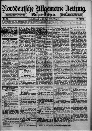 Norddeutsche allgemeine Zeitung on Apr 26, 1882