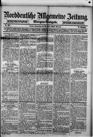 Norddeutsche allgemeine Zeitung on Apr 27, 1882