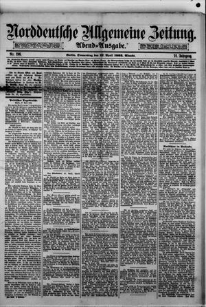 Norddeutsche allgemeine Zeitung on Apr 27, 1882