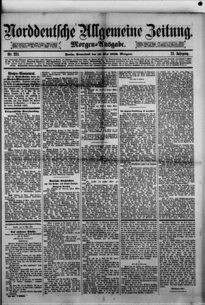 Norddeutsche allgemeine Zeitung on May 13, 1882