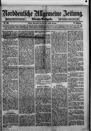 Norddeutsche allgemeine Zeitung on May 20, 1882