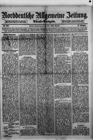 Norddeutsche allgemeine Zeitung on May 25, 1882