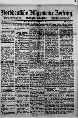 Norddeutsche allgemeine Zeitung vom 27.05.1882