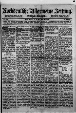Norddeutsche allgemeine Zeitung on May 28, 1882