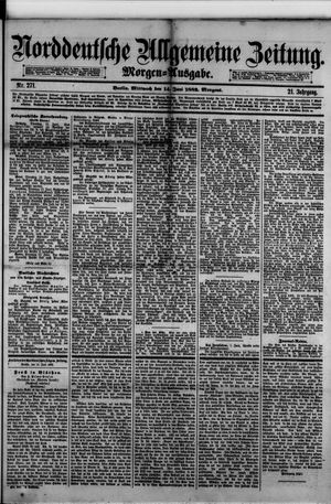 Norddeutsche allgemeine Zeitung on Jun 14, 1882