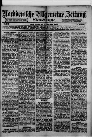 Norddeutsche allgemeine Zeitung on Jun 21, 1882