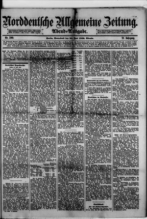 Norddeutsche allgemeine Zeitung vom 24.06.1882