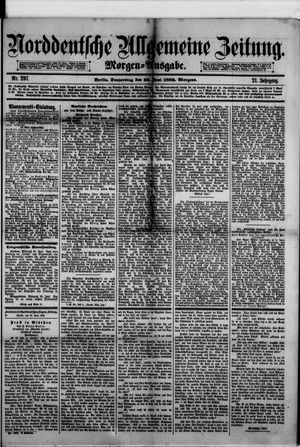 Norddeutsche allgemeine Zeitung vom 29.06.1882