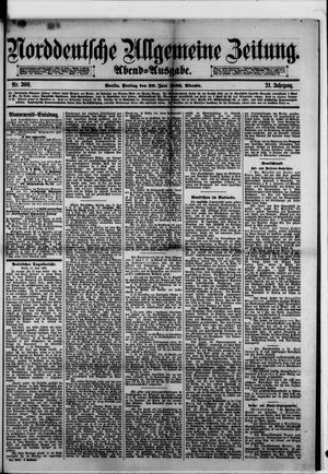 Norddeutsche allgemeine Zeitung vom 30.06.1882