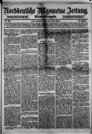 Norddeutsche allgemeine Zeitung vom 15.07.1882
