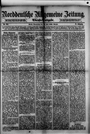 Norddeutsche allgemeine Zeitung vom 20.07.1882