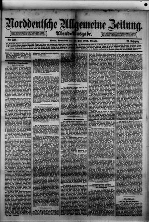 Norddeutsche allgemeine Zeitung vom 22.07.1882