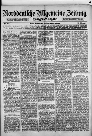 Norddeutsche allgemeine Zeitung on Aug 2, 1882