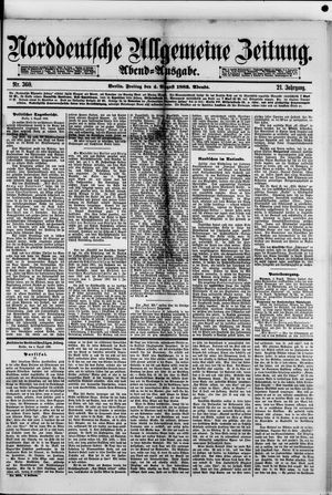 Norddeutsche allgemeine Zeitung vom 04.08.1882