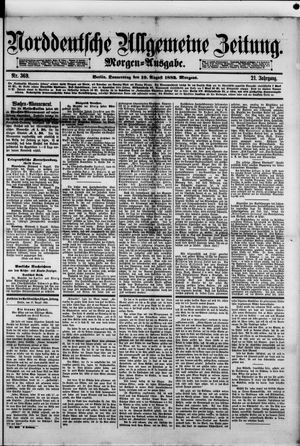Norddeutsche allgemeine Zeitung vom 10.08.1882