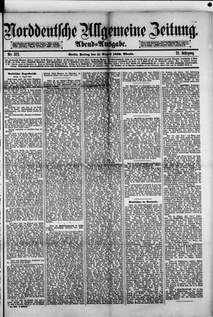 Norddeutsche allgemeine Zeitung vom 11.08.1882