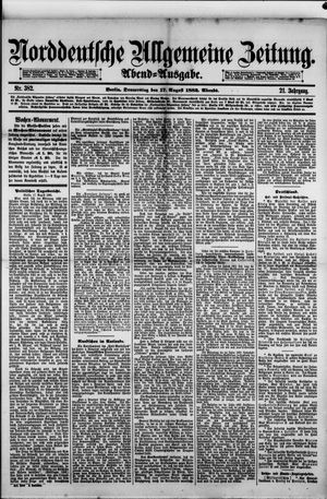 Norddeutsche allgemeine Zeitung vom 17.08.1882