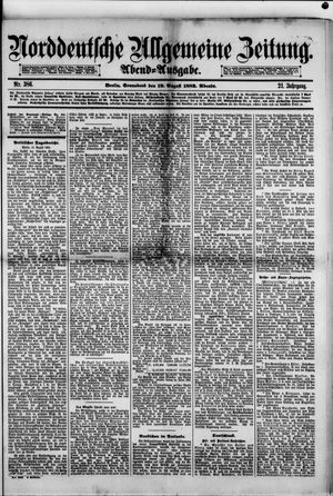 Norddeutsche allgemeine Zeitung vom 19.08.1882