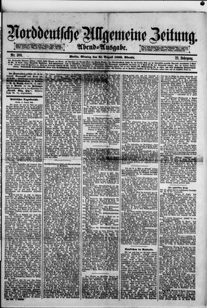 Norddeutsche allgemeine Zeitung vom 21.08.1882