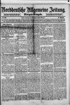 Norddeutsche allgemeine Zeitung vom 22.08.1882