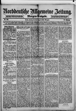 Norddeutsche allgemeine Zeitung vom 25.08.1882