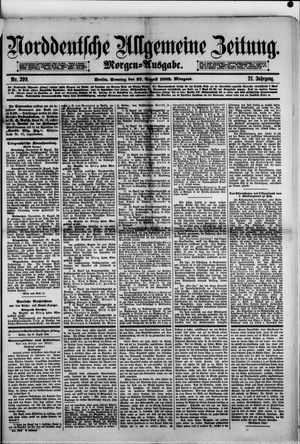 Norddeutsche allgemeine Zeitung vom 27.08.1882