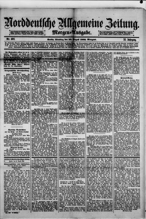 Norddeutsche allgemeine Zeitung vom 29.08.1882