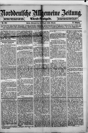 Norddeutsche allgemeine Zeitung vom 30.08.1882