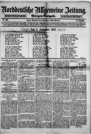 Norddeutsche allgemeine Zeitung vom 02.09.1882