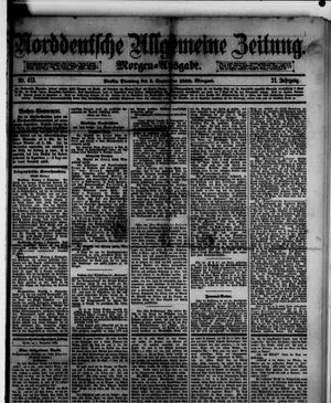 Norddeutsche allgemeine Zeitung vom 05.09.1882