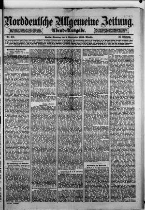Norddeutsche allgemeine Zeitung vom 05.09.1882