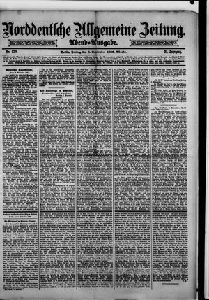 Norddeutsche allgemeine Zeitung vom 08.09.1882