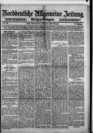 Norddeutsche allgemeine Zeitung vom 09.09.1882