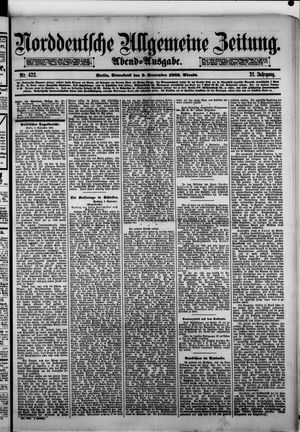 Norddeutsche allgemeine Zeitung vom 09.09.1882