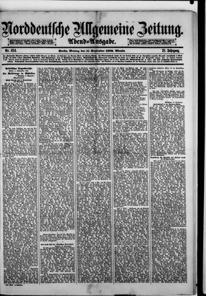 Norddeutsche allgemeine Zeitung vom 11.09.1882