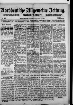 Norddeutsche allgemeine Zeitung on Sep 12, 1882