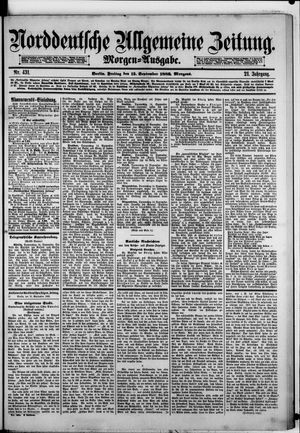 Norddeutsche allgemeine Zeitung vom 15.09.1882