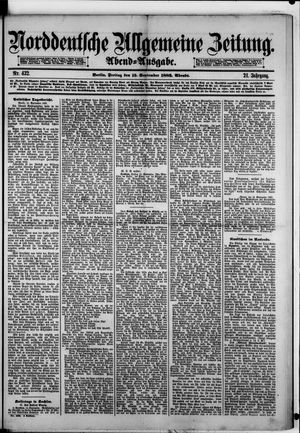 Norddeutsche allgemeine Zeitung on Sep 15, 1882