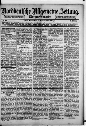 Norddeutsche allgemeine Zeitung vom 16.09.1882