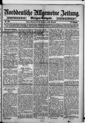 Norddeutsche allgemeine Zeitung vom 20.09.1882
