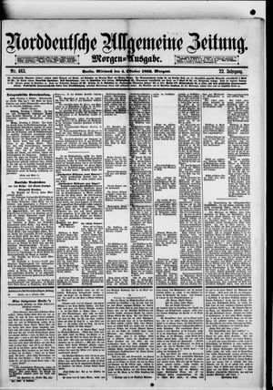 Norddeutsche allgemeine Zeitung on Oct 4, 1882