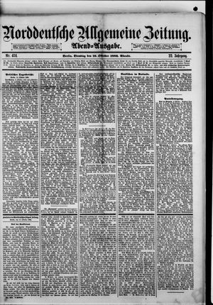 Norddeutsche allgemeine Zeitung on Oct 10, 1882
