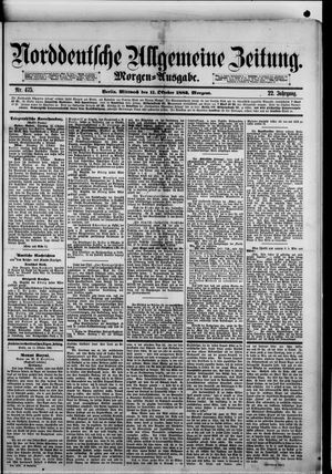 Norddeutsche allgemeine Zeitung vom 11.10.1882
