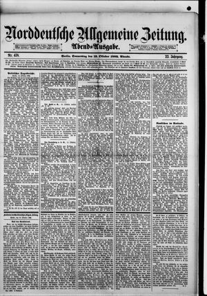 Norddeutsche allgemeine Zeitung vom 12.10.1882