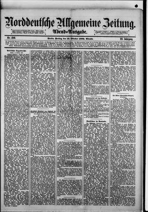 Norddeutsche allgemeine Zeitung vom 13.10.1882
