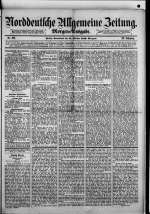 Norddeutsche allgemeine Zeitung vom 14.10.1882