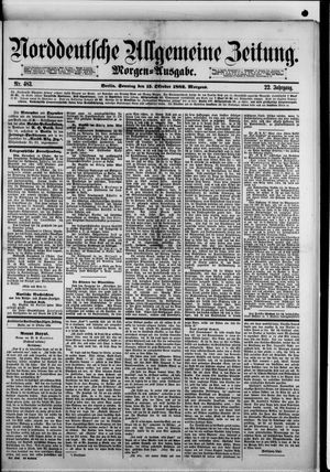 Norddeutsche allgemeine Zeitung vom 15.10.1882