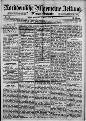 Norddeutsche allgemeine Zeitung vom 17.10.1882